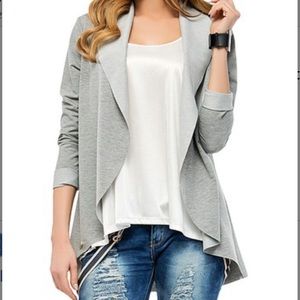 Anthro Makadamia Raw Edge Jacket US 10/EU 42